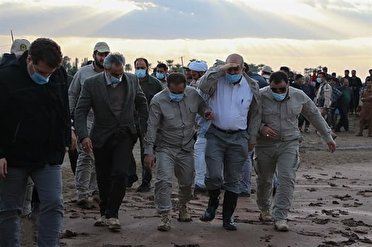 ادامه بازدید وزیر کشور از مناطق سیل&zwnj;زده جنوب کرمان