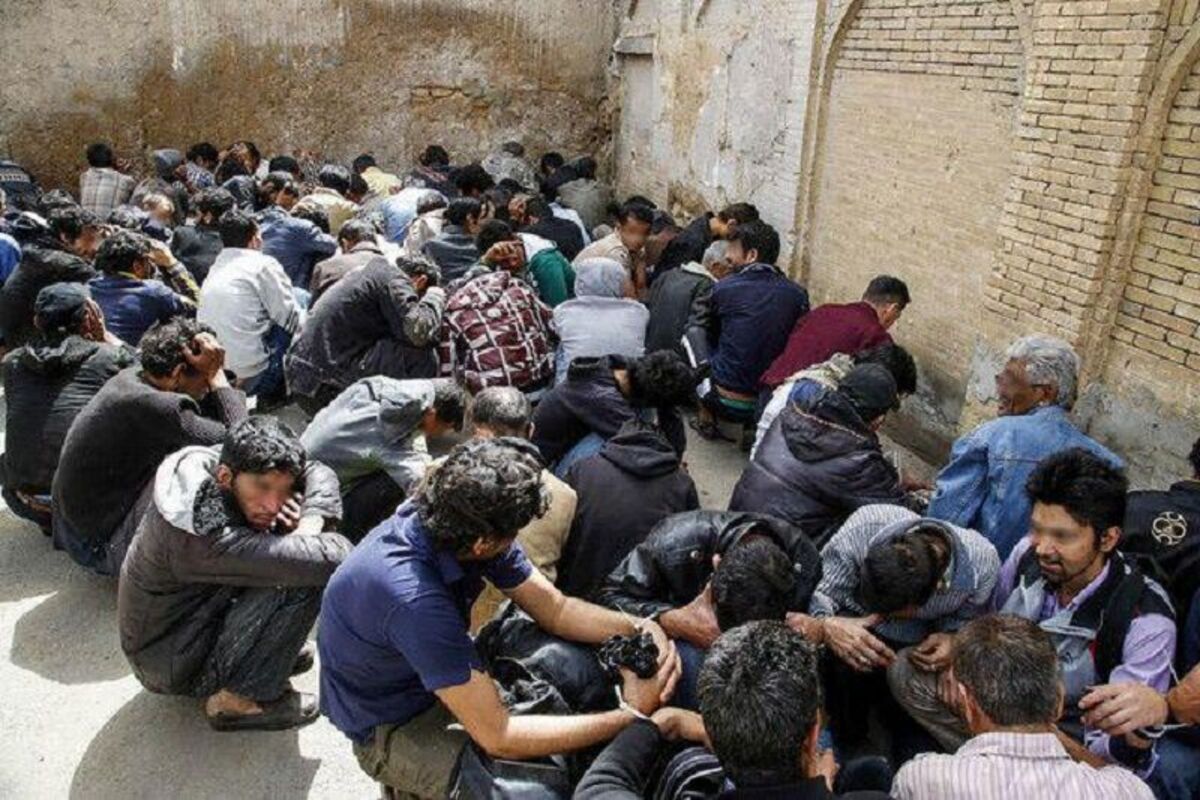 پاکسازی معتادان متجاهر در منطقه ۱۲ پایتخت