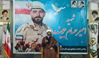 مراسم هفتمین روز شهادت استوار دوم شهید امیر حسام جوینده در صومعه‌سرا