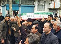 تشییع پیکر شهید ابراهیم دادگستر در صومعه سرا