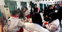 برگزاری کاروان سلامت در یکی از محلات پرجمعیت شهر لنگرود