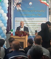 افتتاح تصفیه خانه فاضلاب شهر تازه‌آباد شهرستان ثلاث باباجانی
