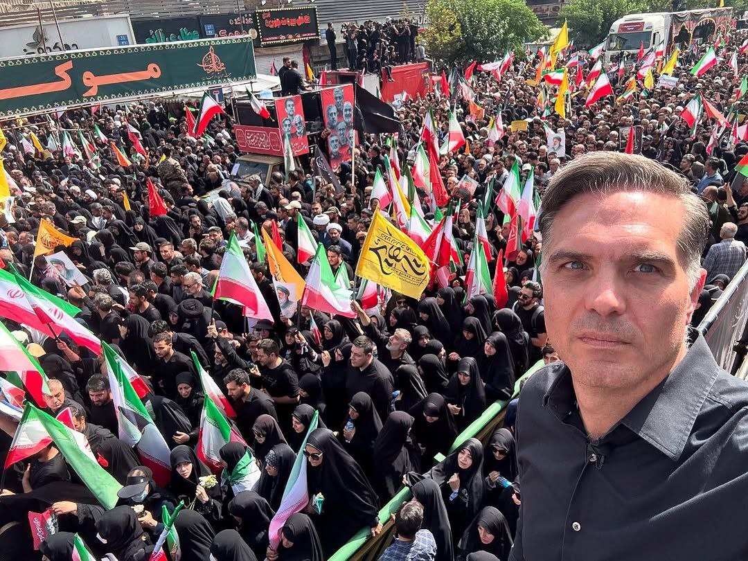 پوشش زنده رسانه های جهان  از مراسم تشییع پیکر شهدای اقتدار