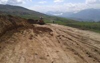 خرابی جاده روستای گلنگش به سمت دیلمان در شهرستان رودبار