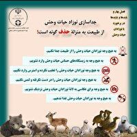 خودداری از جابه‌جایی یا انتقال نوزادان جانوری در طبیعت چهارمحال و بختیاری