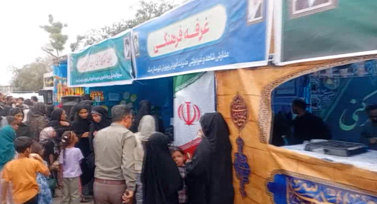 برپایی موکب در گلزار شهدای میناب