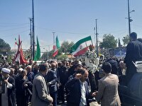 تشییع شهید مجید فاطمی پور ظهر امروز در رشت