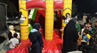 برپایی پارک بادی در گلزار شهدای میناب