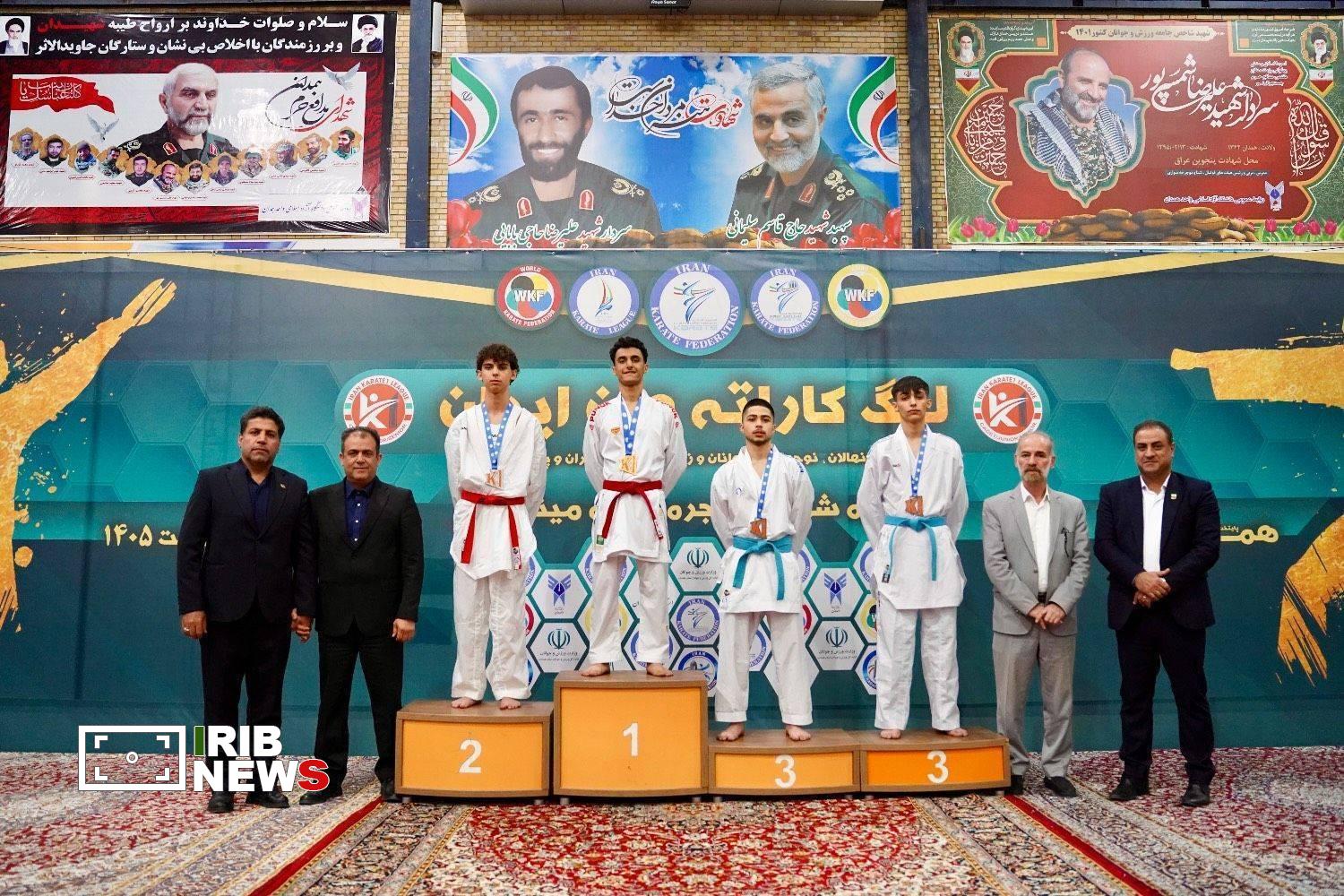 درخشش کاراته کای اردبیلی در لیگ کاراته وان ایران