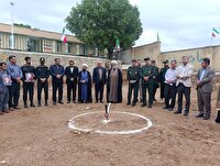 کلنگ زنی حوزه مقاومت بسیج خواهران سادات محمودی