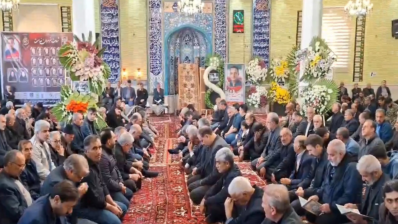 برگزاری مراسم چهلم شهید حسین ذکی در دیزج امیرمدار اسکو