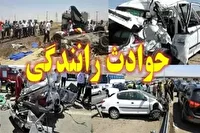 ۱۶ مصدوم در برخورد پراید وانت و مینی بوس در فیروزآباد