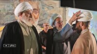 عمامه گذاری طلاب در خمینی شهر بشاگرد