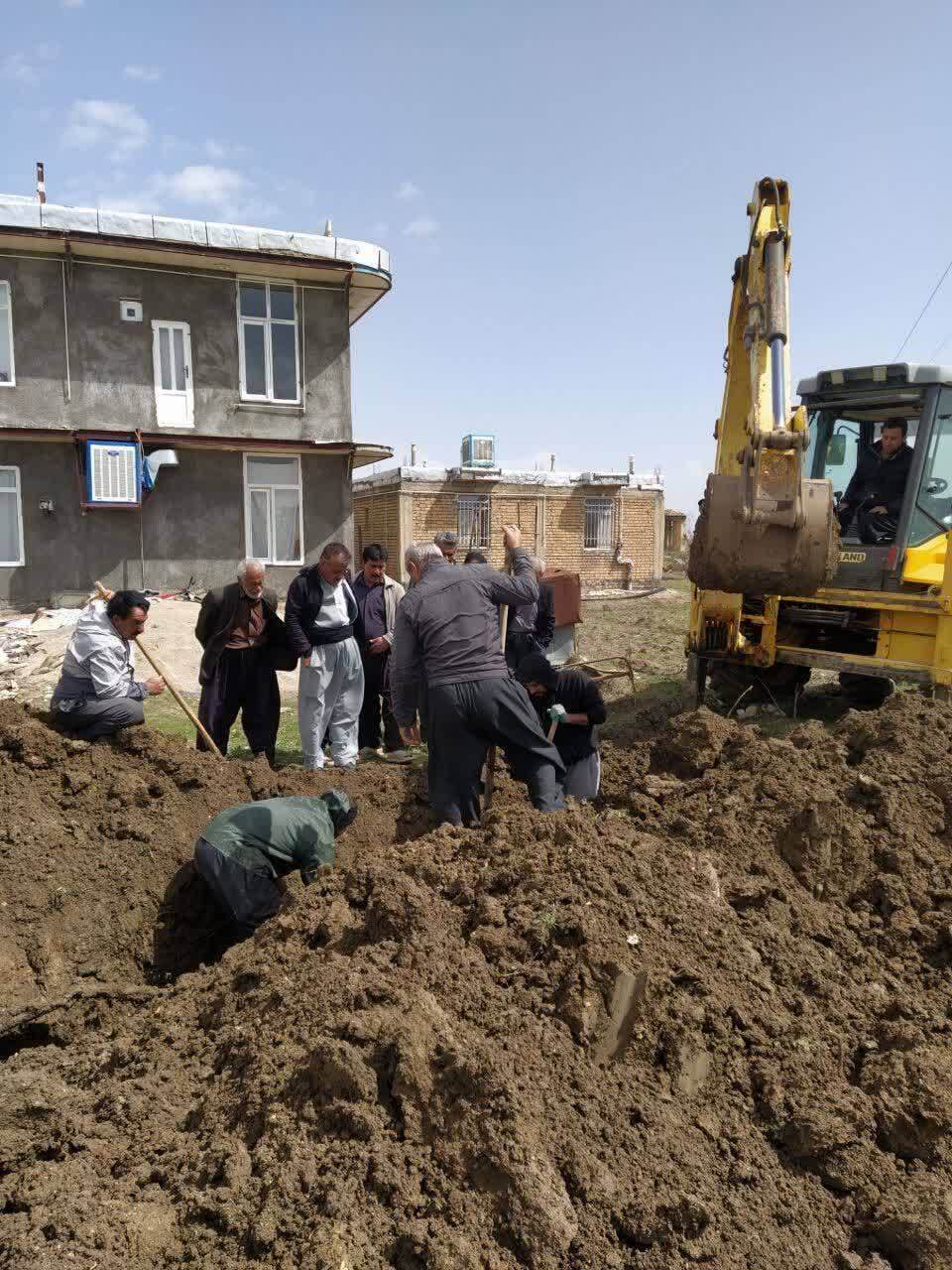پایان تنش آبی در روستای