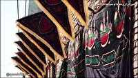 سیاهپوش شدن مساجد قم در عزای آل رسول