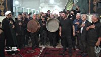 آئین طشت گذاری در امامزاده سید صدرالدین (ع) اردبیل