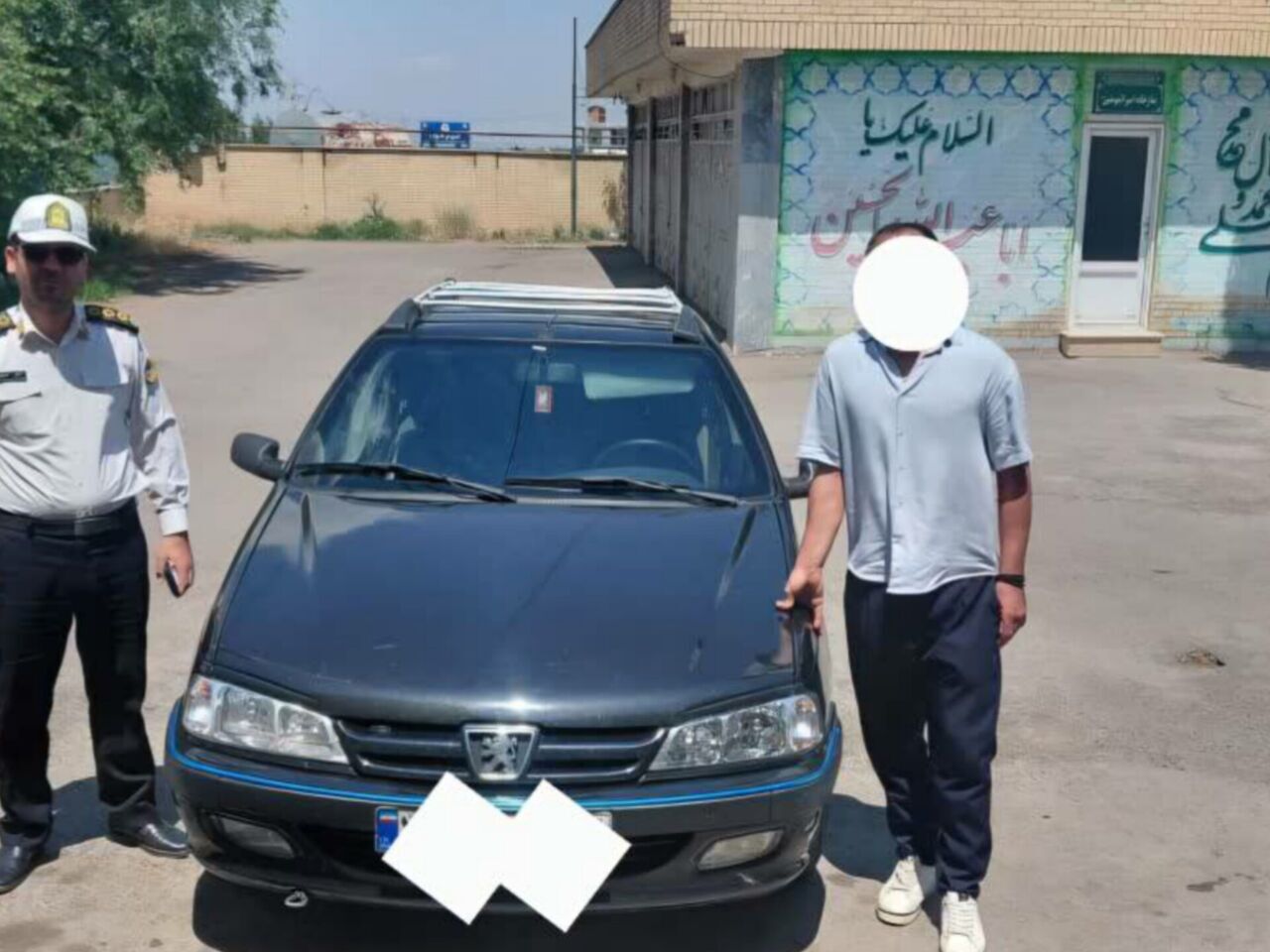 پژو پارس با سرعت ۱۸۰ کیلومتر در اردبیل توقیف شد