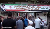 خدمت رسانی موکب داران عراقی به مدافعان خیابان‌های قم