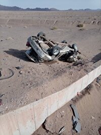 یک فوتی در حادثه واژگونی سواری پراید در محور طبس – یزد