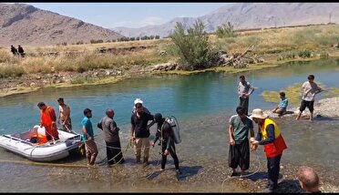غرق شدن جوان ایلامی در گرداب رودخانه دینور آب بخش بیستون