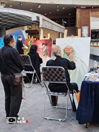 برگزاری  کارگاه نقاشی زنده با حضور هنرمندان