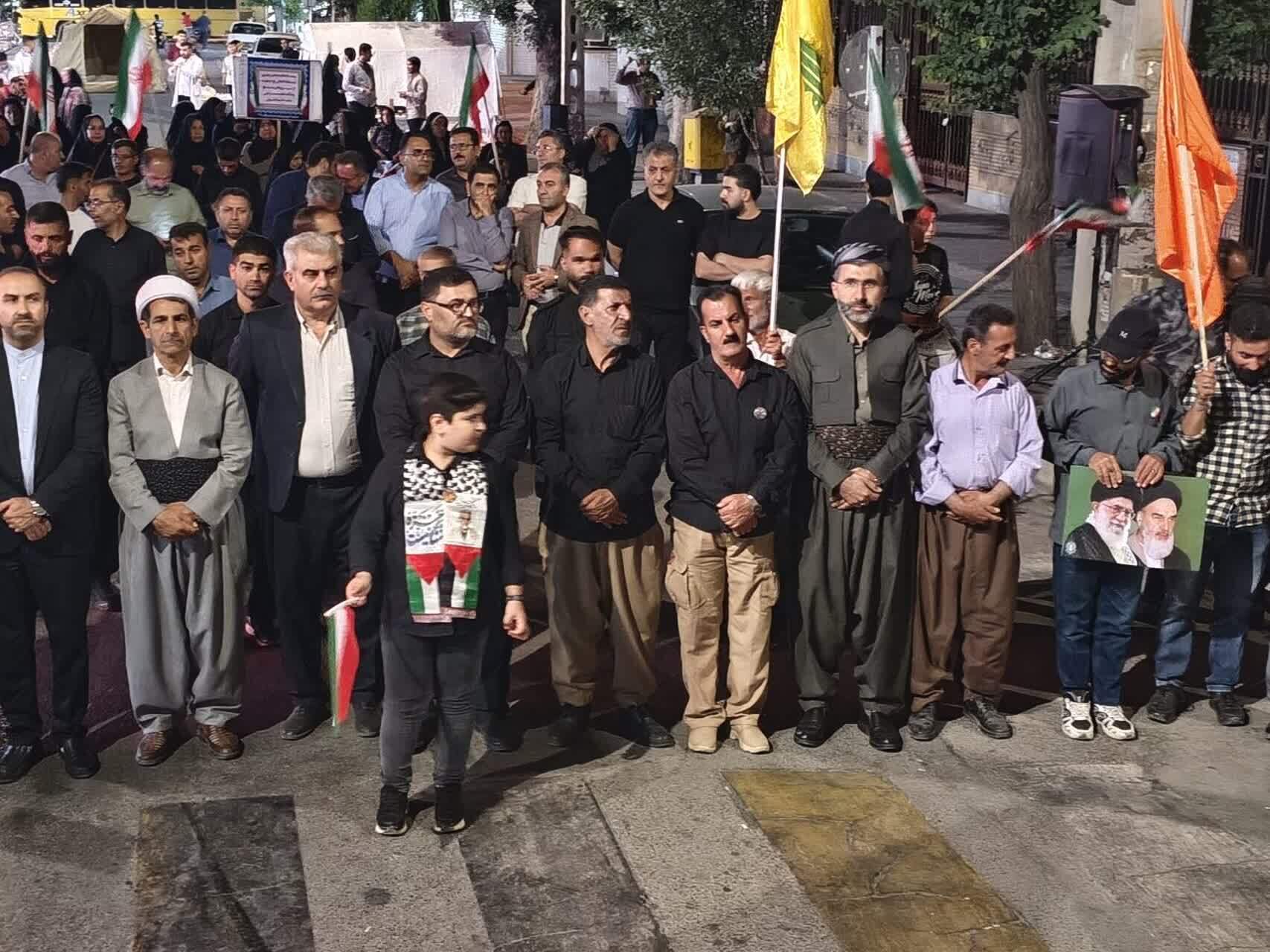 جلوه‌های همبستگی ملی در تجمع مردم بوکان در شب صدو بیست و چهارم