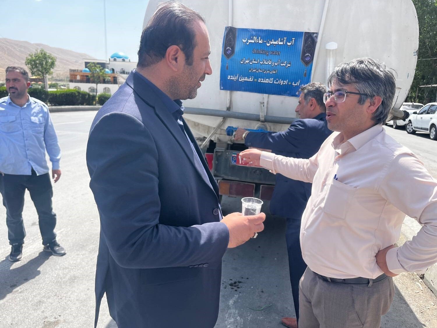تضمین تأمین آب پایدار موکب‌های فیروزکوه در بازدید مدیران آبفای شرق استان تهران