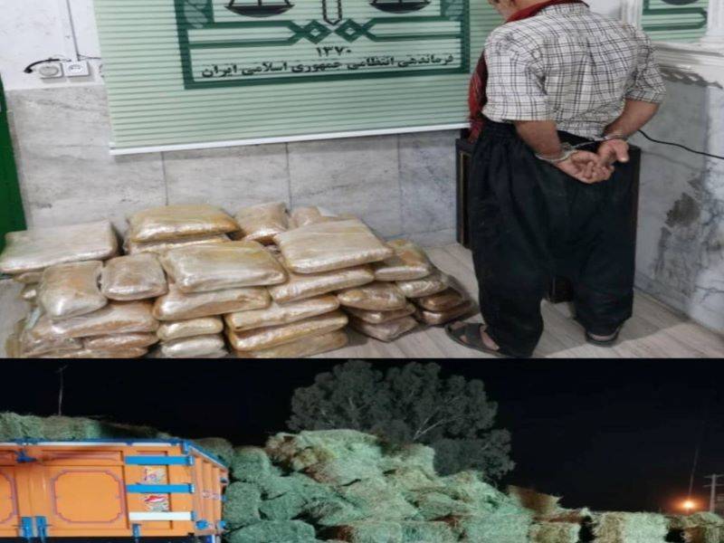 جاسازی ۱۶۲ کیلوگرم موادمخدر زیر بار یونجه در نی ریز جاسازی ۱۶۲ کیلوگرم موادمخدر زیر بار یونجه در نی ریز