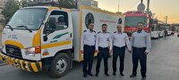 اعزام تیم های عملیاتی سازمان آتش‌نشانی کرمانشاه به شهر تهران