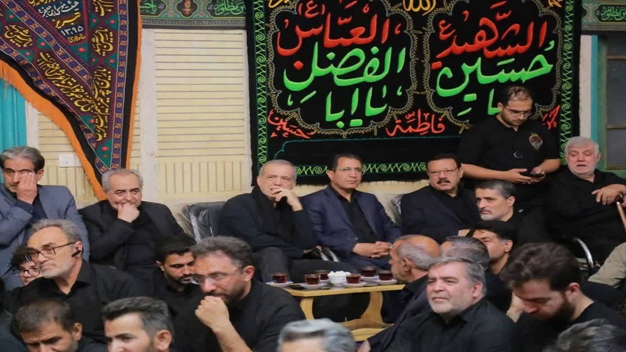 حضور رئیس جمهور در حسینیه موسی بن جعفر تبریز