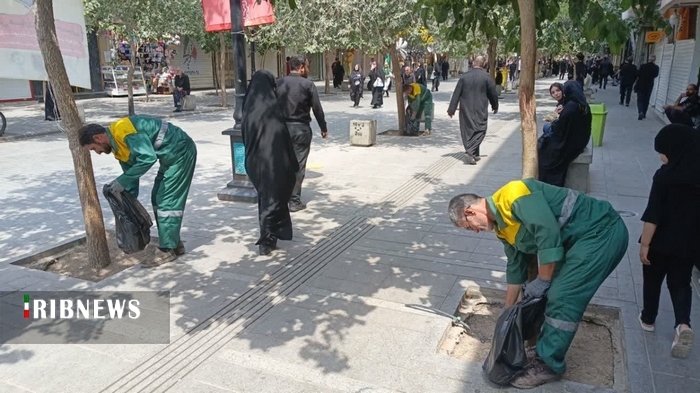قم با خدمت‌رسانی ۳۵۰۰ نیروی شهرداری در تاسوعا و عاشورا پاکیزه ماند