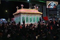 سوگواری سمنانی ها در شام غریبان شهادت امام حسین (ع)