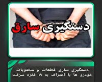کشف قطعات سرقتی و محتویات داخل خودرو در ساوه