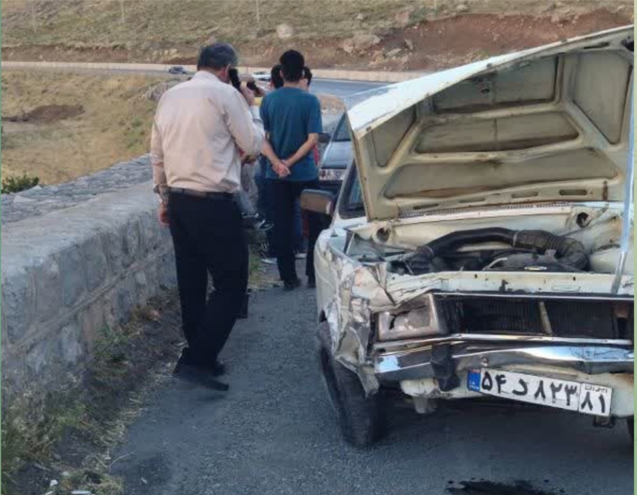 حادثه واژگونی خودروی پیکان در محور فارسان–شهرکرد