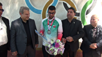 استقبال از نایب قهرمان کاراته آسیا