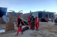 نمایش وقایع عصر عاشورا در روستای ظفرآباد شیراز
