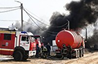 مهار حریق انبار علوفه بدون تلفات جانی در محور دهق -قهی