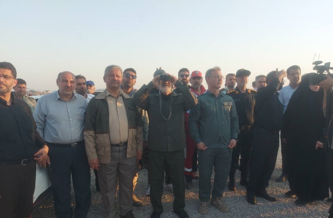 حضور میدانی استاندار خوزستان در منطقه آتش‌سوزی بدیل بهبهان