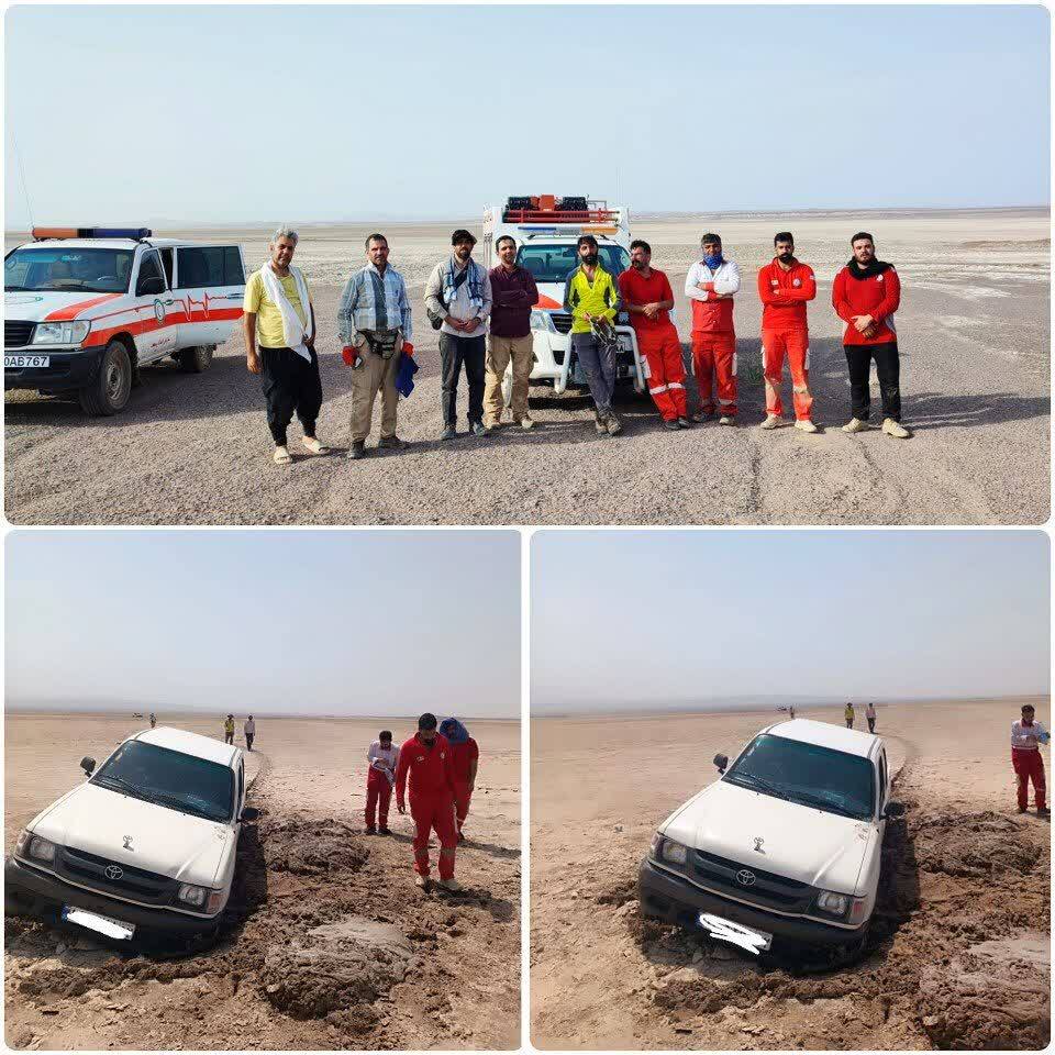 نجات ۵ معدنچی گرفتار در کویر نایبند طبس