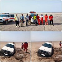 نجات ۵ معدنچی گرفتار در کویر نایبند طبس