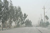 آسمان اصفهان توفانی می‌شود