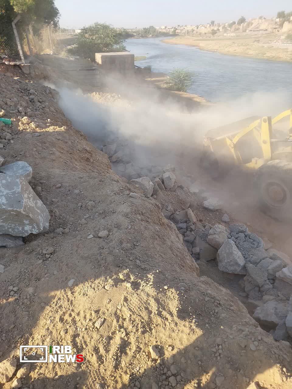 آزادسازی ۳ هکتار از حریم رودخانه گرگر شهرستان شوشتر آزادسازی ۳ هکتار از حریم رودخانه گرگر شهرستان شوشتر