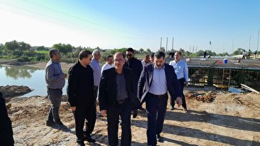 تاکید دادستان مرکز خوزستان بر تکمیل پل سابله سوسنگرد شهرستان دشت آزادگان