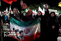 نوای الله اکبر ساکنان کیش در صدو بیست و یکمین شب از حماسه خیابان