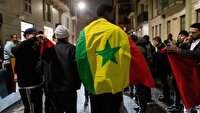 جشن صعود مغرب در هلند با شعار فلسطین آزاد