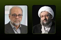 تبریک آیت الله آملی لاریجانی به محمدباقر ذوالقدر به عنوان مشاور سیاسی رهبر انقلاب