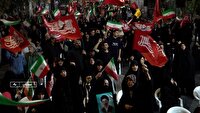 حمایت مردم سمنان از تیم فرماندهی نیروهای مسلح ایران