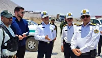 آمادگی پلیس راهور در مسیر زائران مشهد مقدس